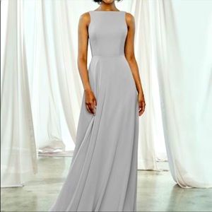 Amsale Brynn Bridesmaid Dress in Dove Grey